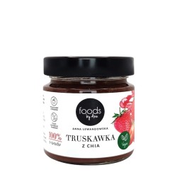 dżem 100% truskawka z chia foods by ann