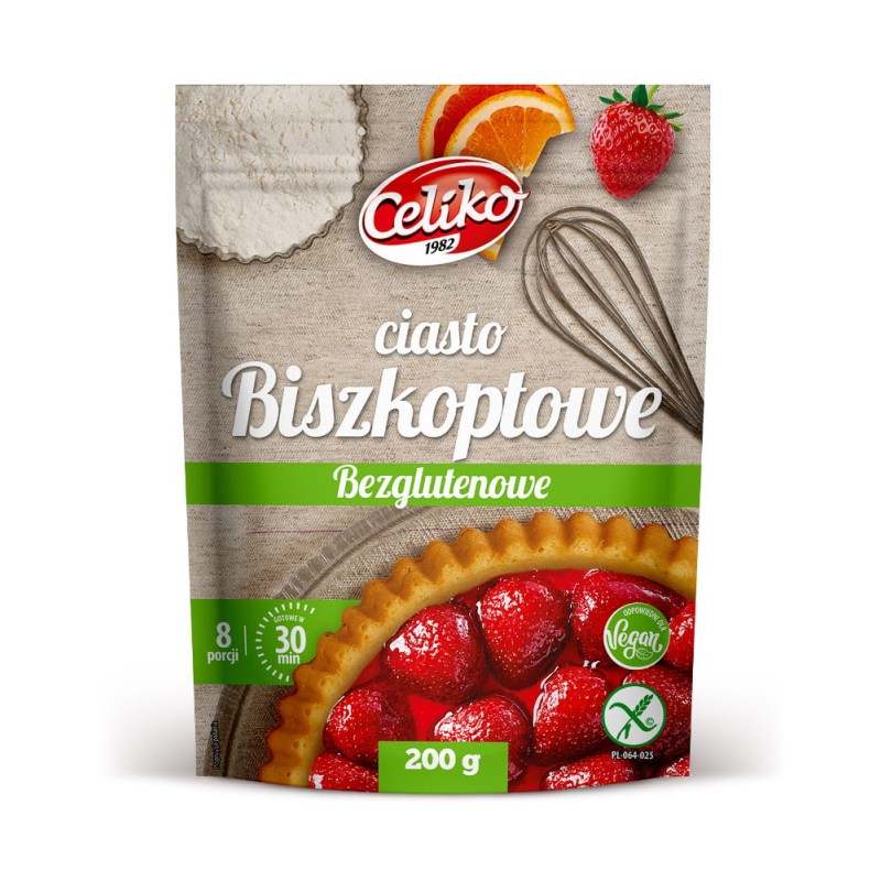 Mieszanka Do Wypieku Ciasta Biszkoptowego Bezglutenowa 200g Celiko