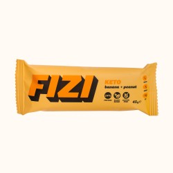 Bezglutenowy KETO Baton Proteinowy "BANANA + PEANUT" 45g Fizi