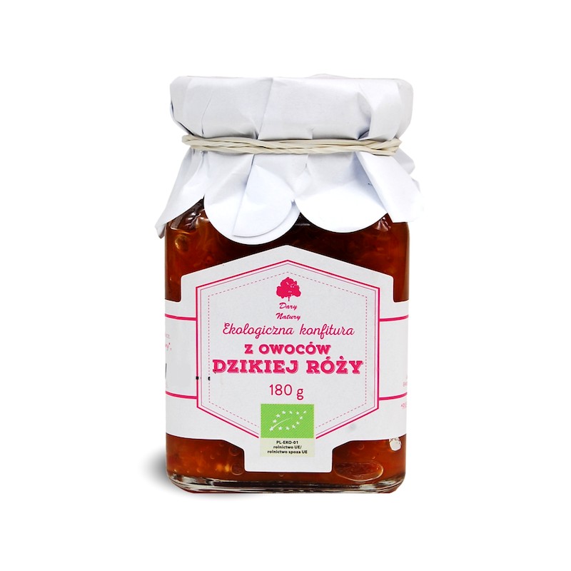 Organic Wild Rose Jam 180g Dary Natury