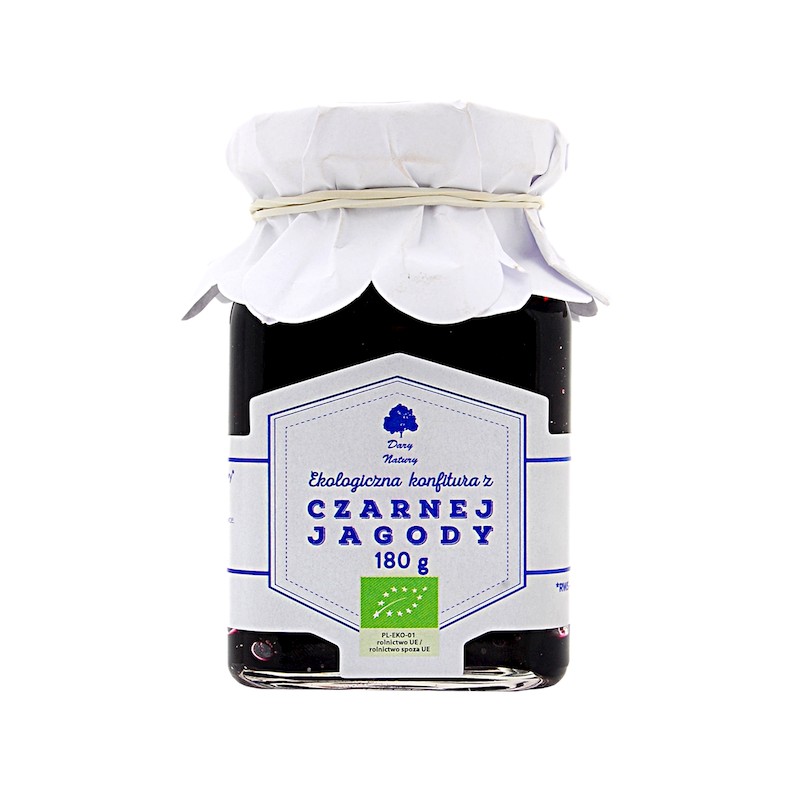 Organic Blueberry Jam 180g Dary Natury