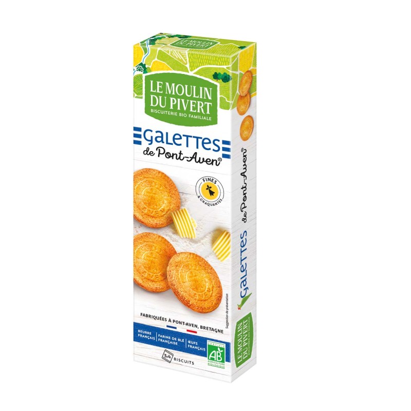 Organic Butter Cookies 100g Le Moulin Du Pivert