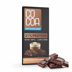 Milk Chocolate CAFFE LATTE With WPC Protein No Sugar 65g Cocoa