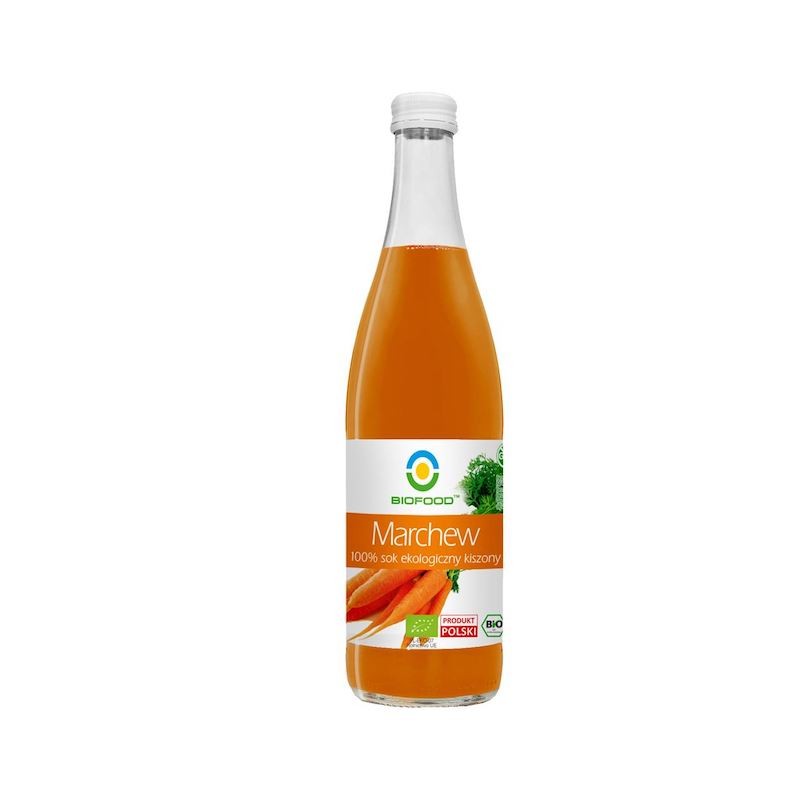 Bezglutenowy Sok z Marchwi Kiszonej NFC 500ml Bio Food