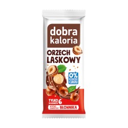 Hazelnut Bar No Sugar 35g Dobra Kaloria