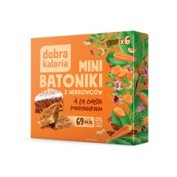 Batoniki Mini o Smaku Ciasta Marchewkowego Bez Dodatku Cukru 6 x 17g Dobra Kaloria