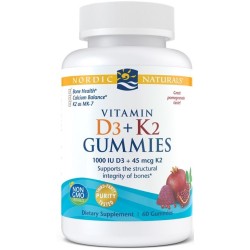 Vitamin D3+K2 Pomegranate 60 gummies Nordic Naturals