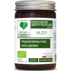 Skrzyp + Pokrzywa Ekstrakt BIO 100 Tabletek 400mg Be Organic