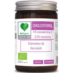 Tabletki Na Prawidłowy Poziom Cholesterolu Czerwony Ryż Karczoch BIO 100 szt. Be Organic