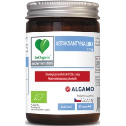 Astaksantyna Ekstrakt BIO 30 Kapsułek 8mg Be Organic