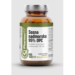 Sosna Nadmorska Ekstrakt 95% OPC Bezglutenowy 60 Kapsułek Pahrmovit (Clean Label)