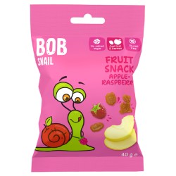 Gluten-Free Fruit Snack Apple - Raspberry No Sugar 40g Bob Snail