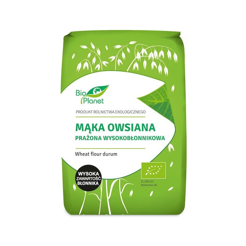 Organic High-Fibre Oat Flour 800g Bio Planet