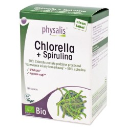 Chlorella + Spirulina BIO 200 Tabletek Physalis