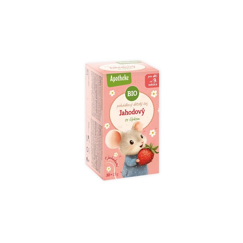 Organic Tea For Children - Wild Rose & STRAWBERRY (20x1,5g) 30g Apotheke