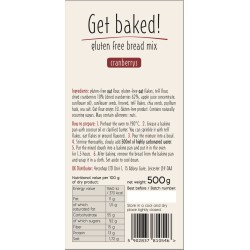 gluten free bread mix with cranberry 500g pięć przemian