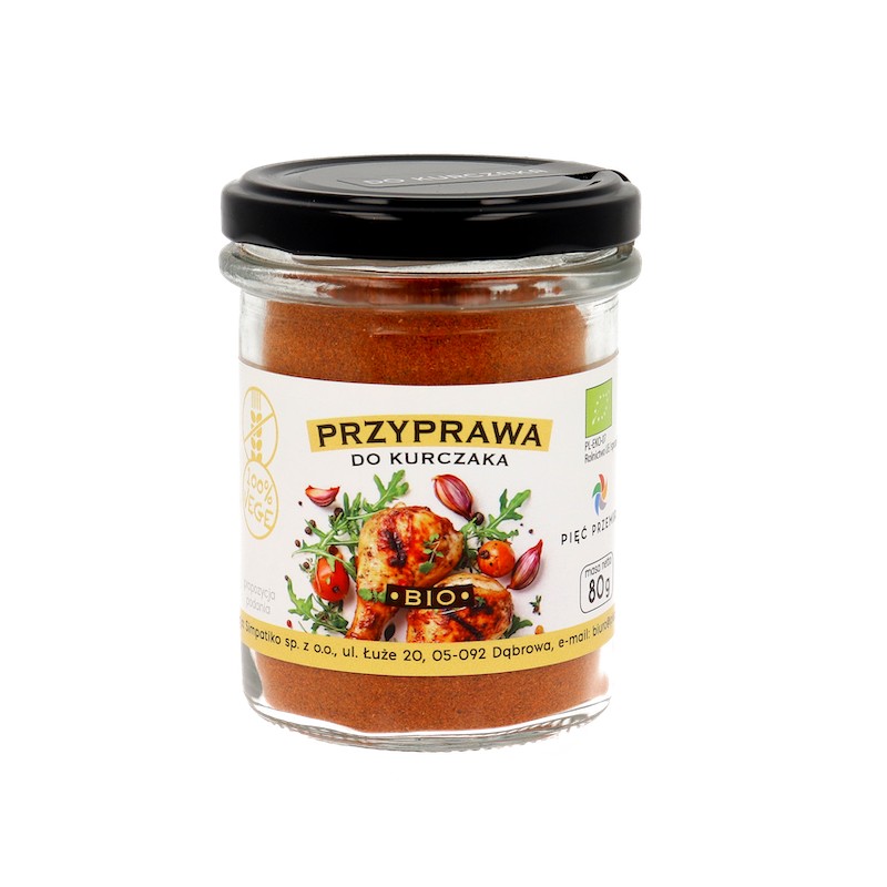 Organic Chicken Seasoning 80g Pięć Przemian