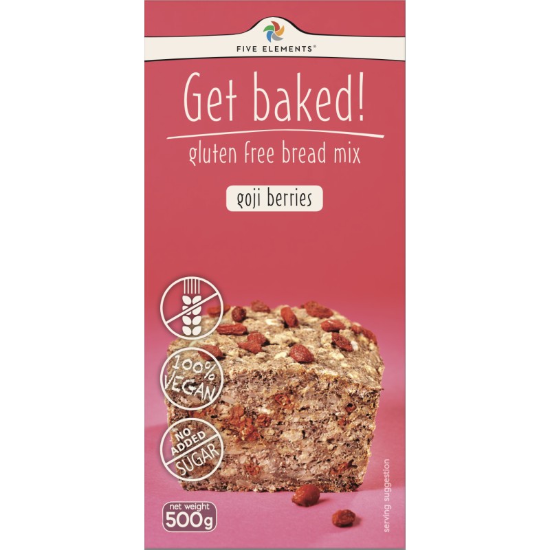 gluten free  bread mix with goji 500g pięć przemian