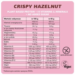 Bezglutenowy Baton MOOD BOOSTER Cripsy Hazelnut Bez Cukru 40g Fizi