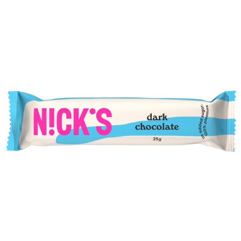 Baton z Gorzkiej Cekolady, Bez Cukru 40g NICK'S