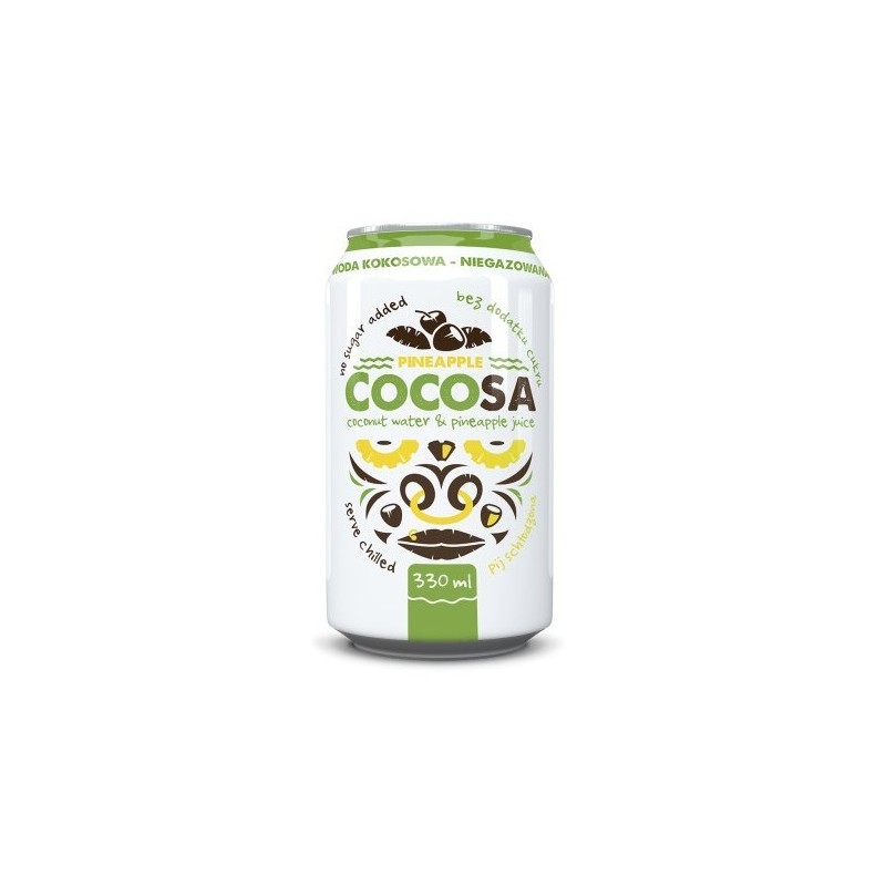 COCOSA Woda Kokosowa Niegazowana z Sokiem z Ananasa 330ml Diet-Food