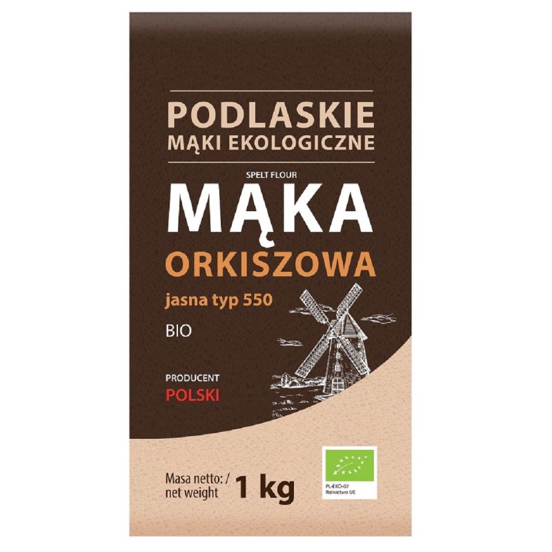 Organic Spelt Light Flour Type 550 Bio Life (Mąki Podlaskie)