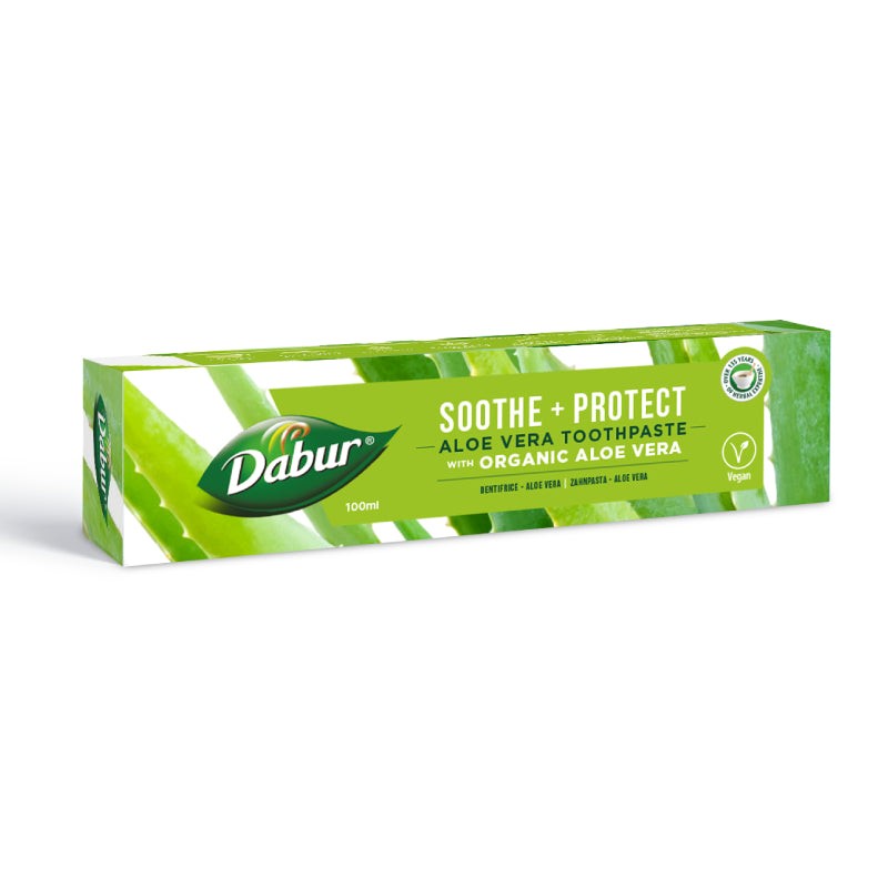 Pasta Do Zębów SOOTHE + PROTECT Z Aloesem Bez Fluoru 100ml Dabur