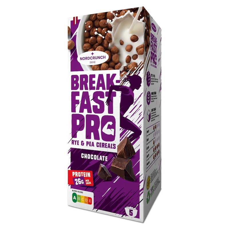 Rye & Pea CHOCOLATE Cereals 150g Nordcrunch (BREAKFAST PRO)