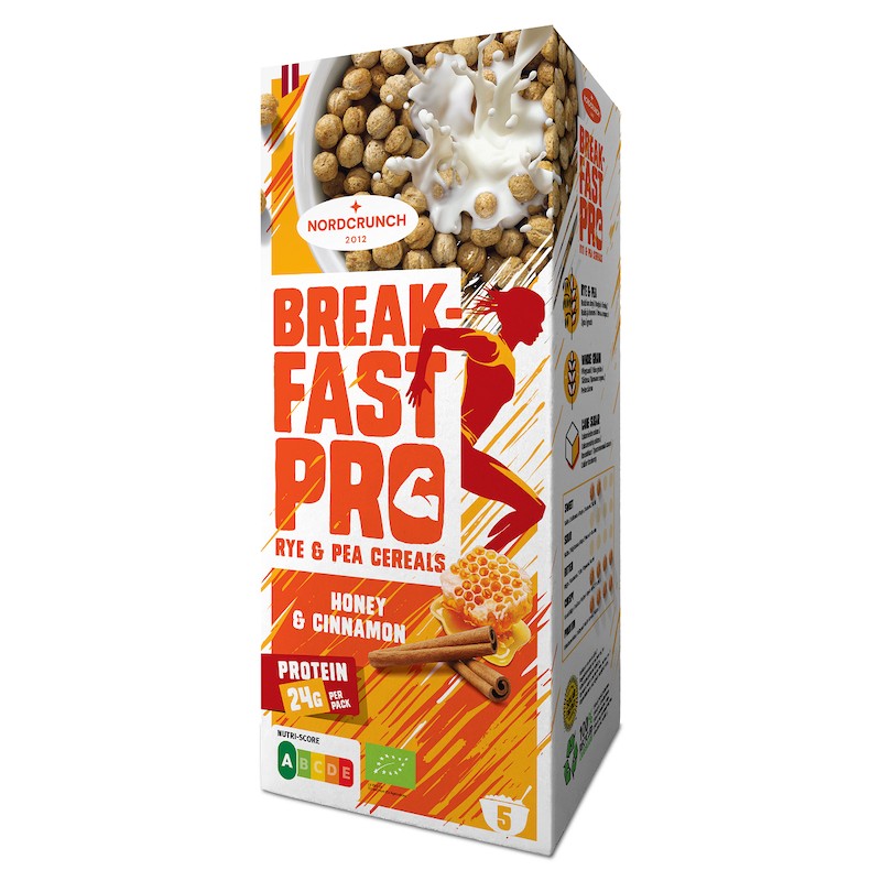 Rye & Pea HONEY & CINNAMON Cereals 150g NORDCRUNCH (BREAKFAST PRO)