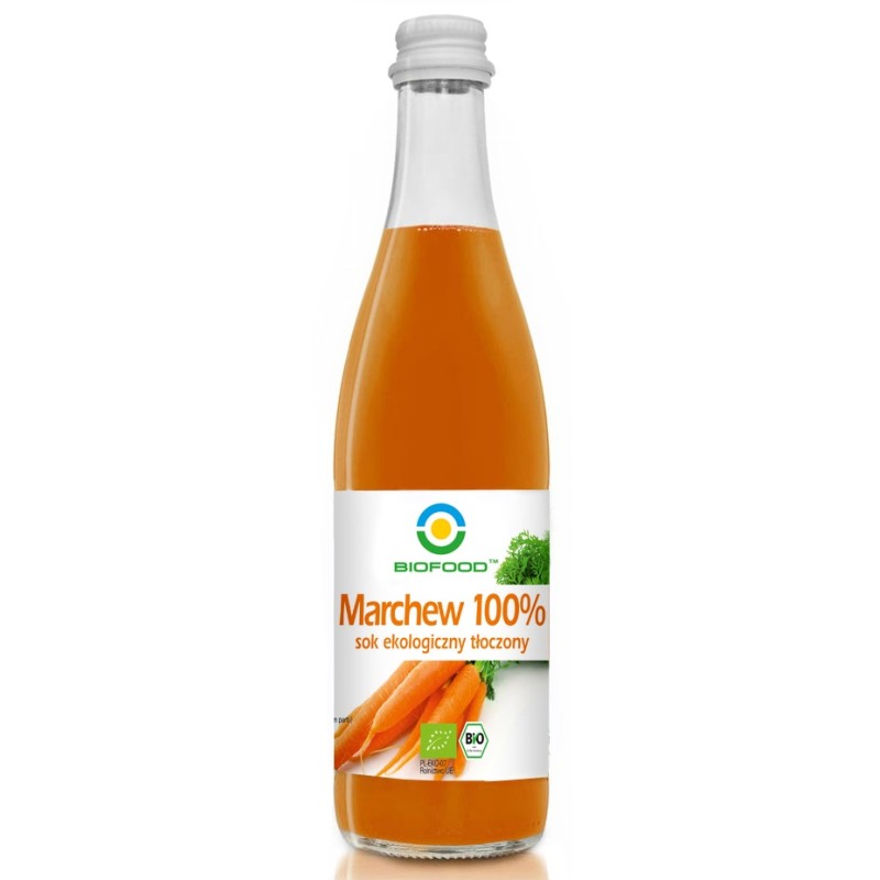 Organic Gluten-Free Carrot Juice NFC 500ml BIOFOOD