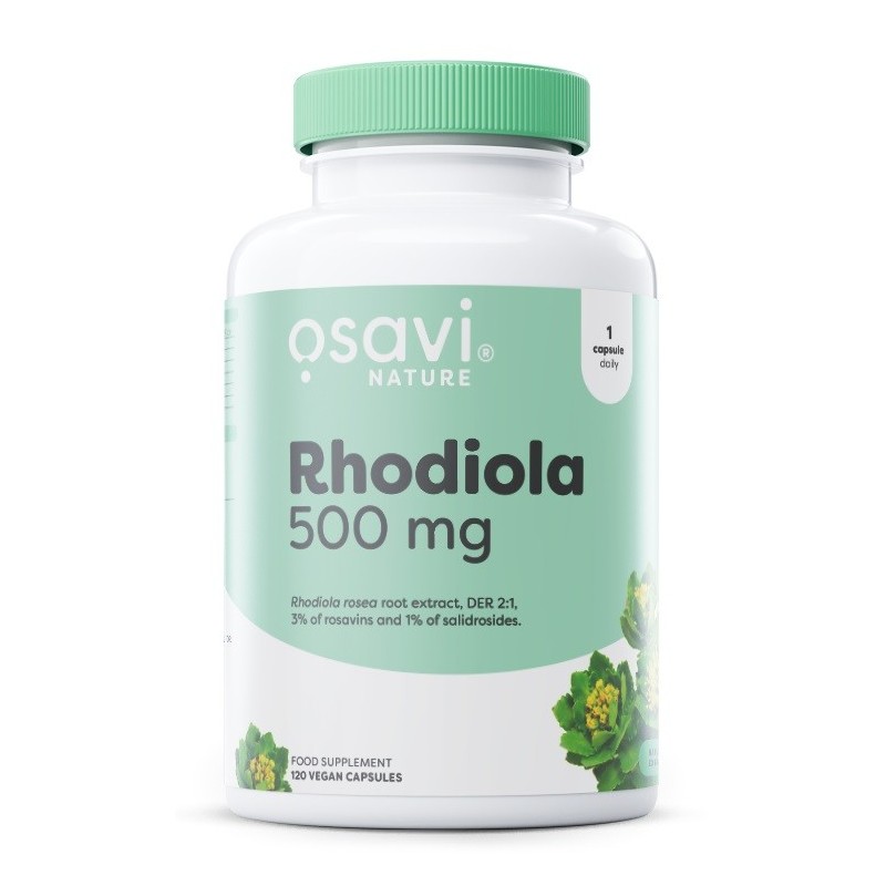 Rhodiola 500mg 120 vegan caps Osavi