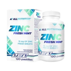 Cynk 15mg Smak Świeża Mięta 120 pastylek Allnutrition