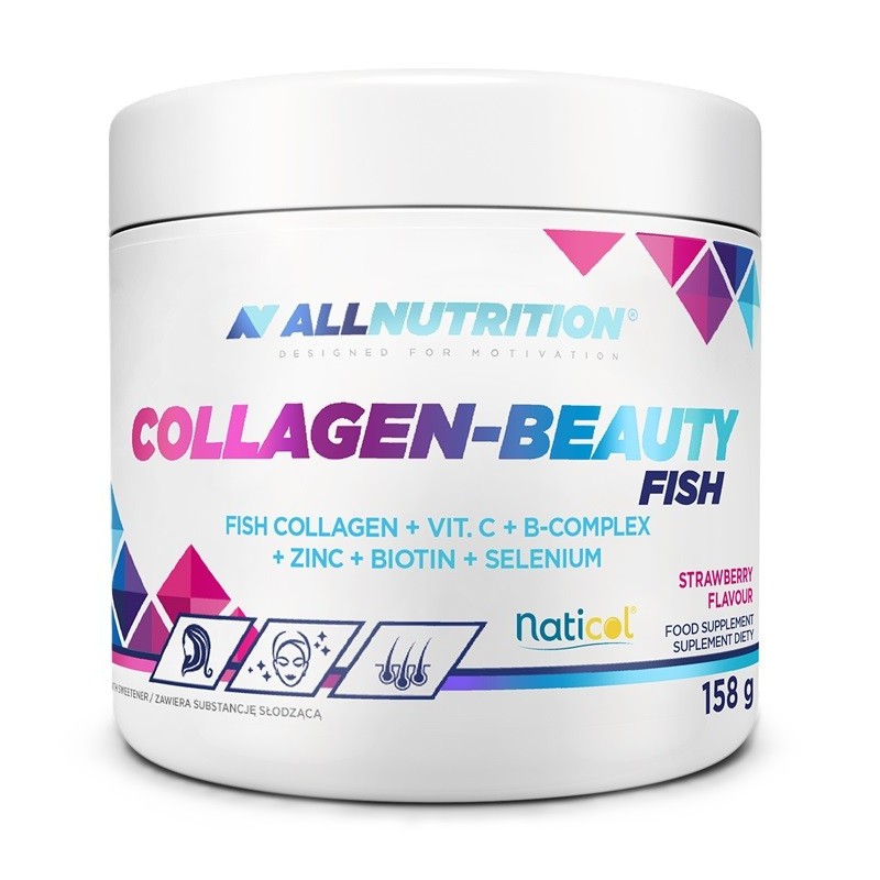 Kolagen-Beauty Fish Smak Truskawka 158g Allnutrition