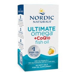 Ultimate Omega + CoQ10 1280mg Cytryna 60 kapsułek Nordic Naturals
