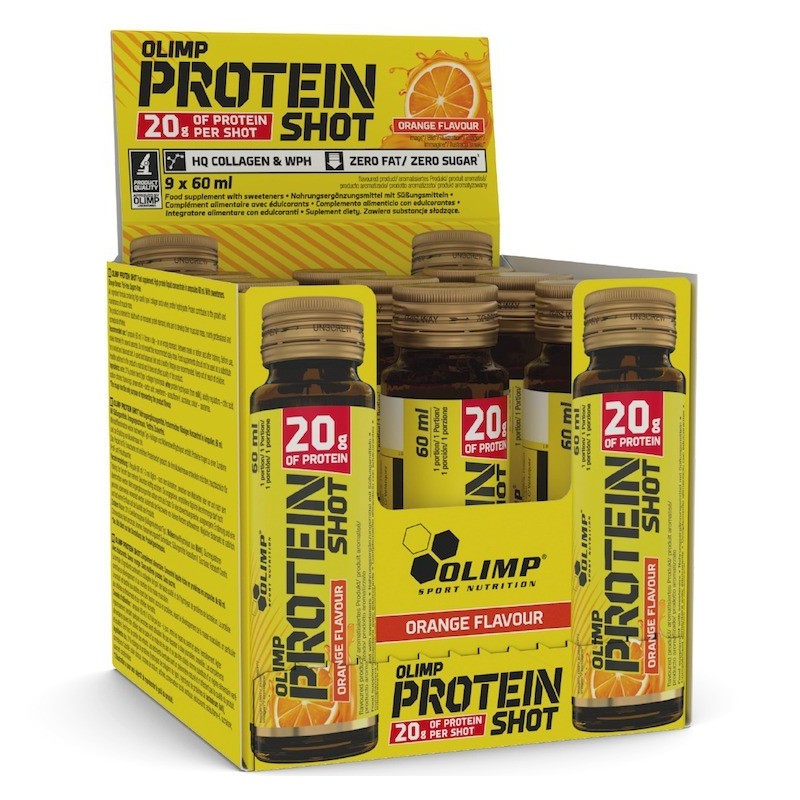 Shot Proteinowy Smak Pomarańczowy 9x60ml Olimp Nutrition