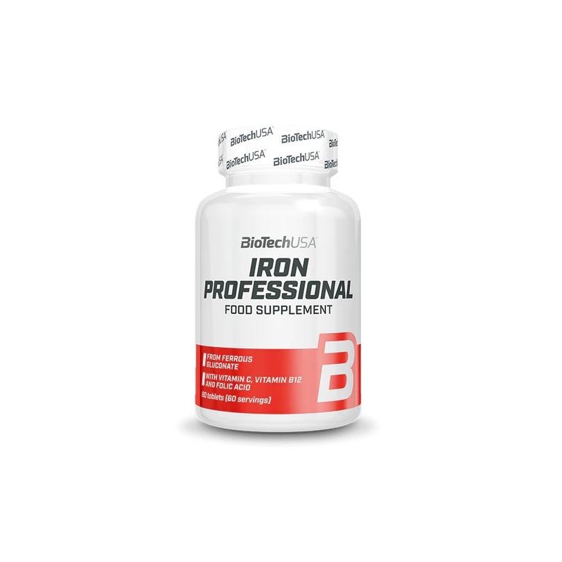 Iron Professional Żelazo w tabletkach 60 tabletek BioTechUSA
