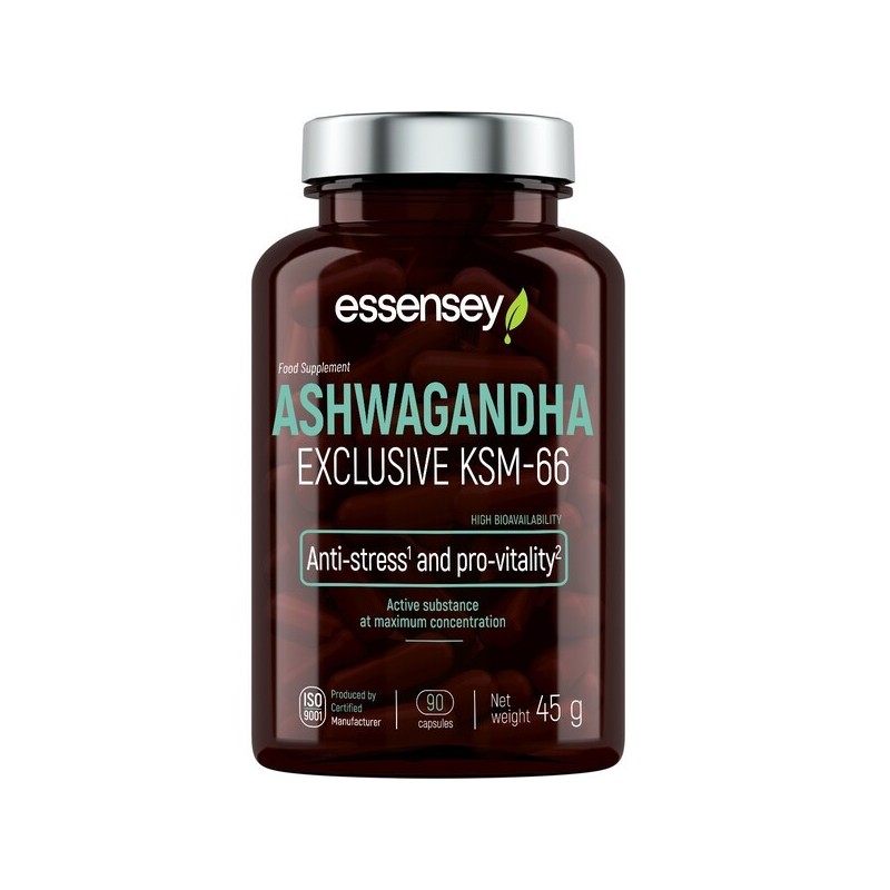 Ashwagandha Exclusive KSM-66 90 caps Essensey