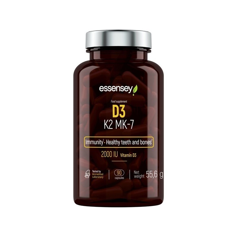Witamina D3 K2 MK-7 90 kapsułek Essensey