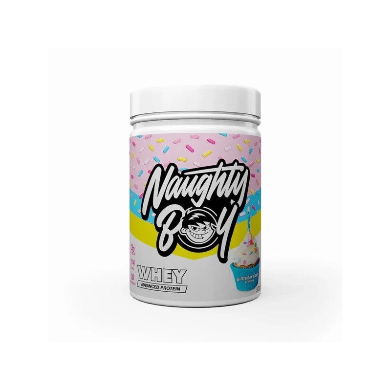 Advanced Whey Birthday Cake 900g Naughty Boy