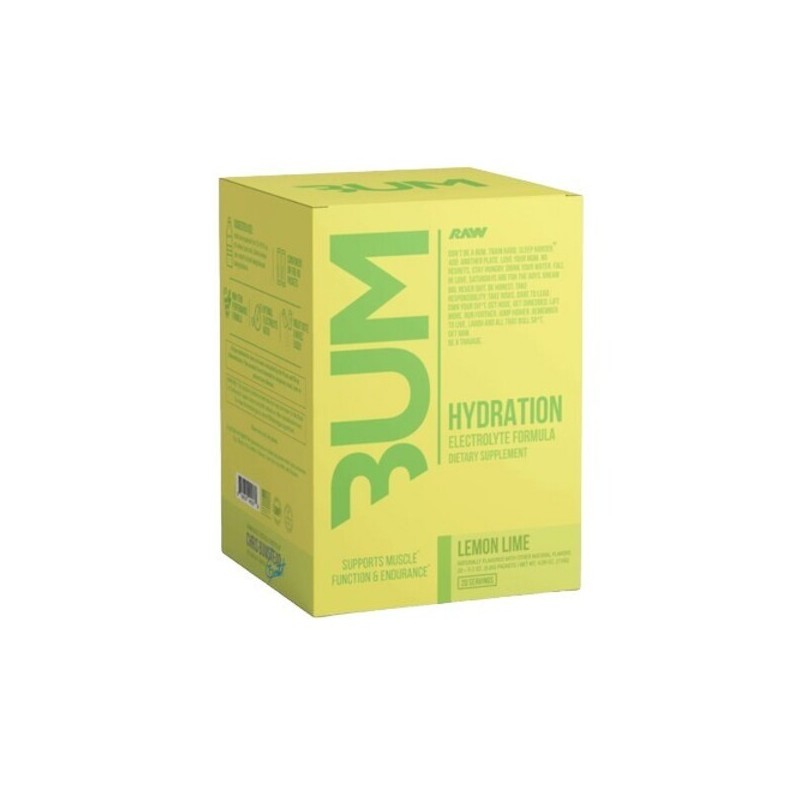 Bum Hydration Lemon Lime 20x5.8g Raw Nutrition