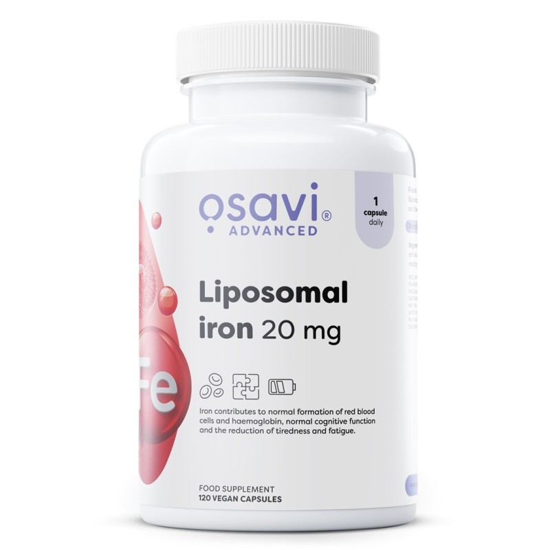 Liposomal Iron 20mg 120 vegan caps Osavi