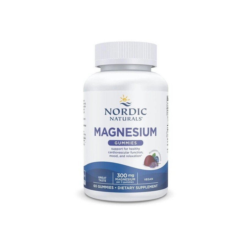 Magnesium Gummies Blueberry Lavender 60 gummies Nordic Naturals