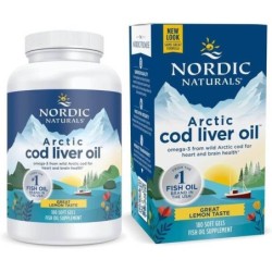 Olej z Wątroby Dorsza Arktycznego 750mg Cytryna 180 kapsułek Nordic Naturals