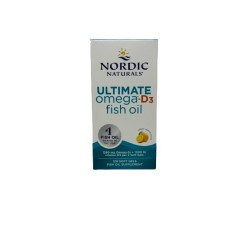 Ultimate Omega-D3 Fish Oil 1280mg Lemon 120 softgels Nordic Naturals