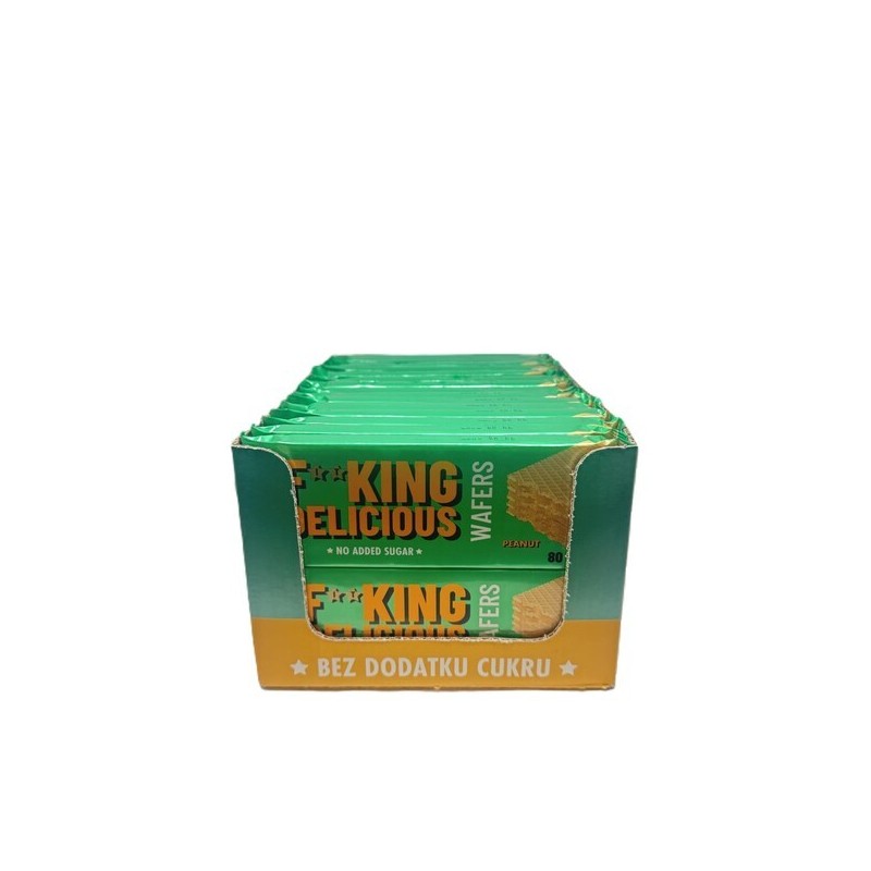 Fitking Pyszne Wafle Smak Orzechowy 32x80g Allnutrition