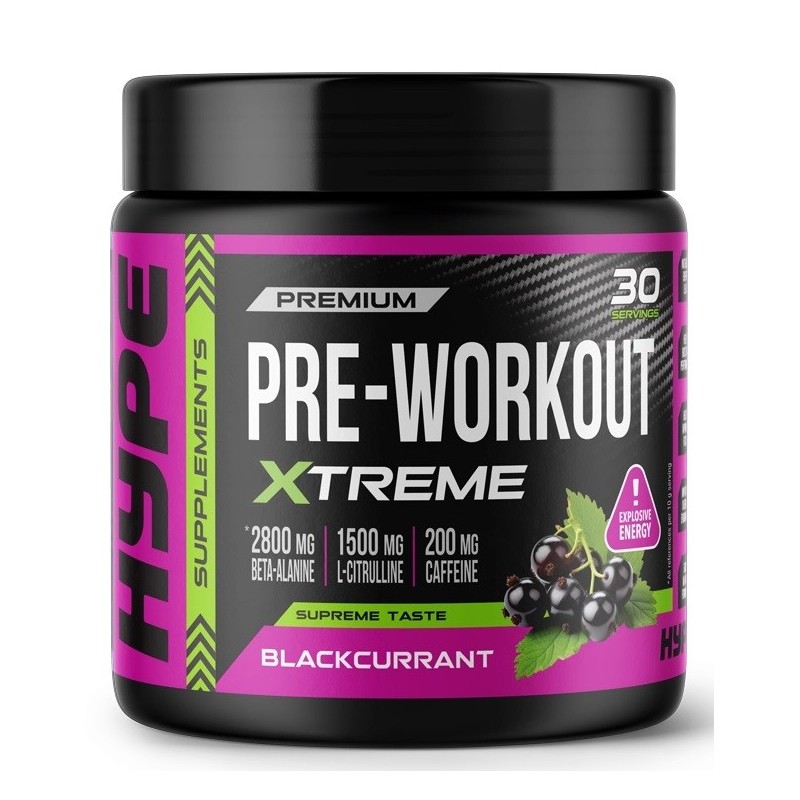Pre-Workout Xtreme Blackcurrant 300g Hype