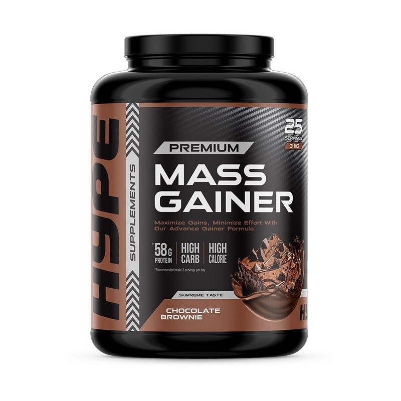 Mass Gainer Chocolate Brownie 3000g Hype