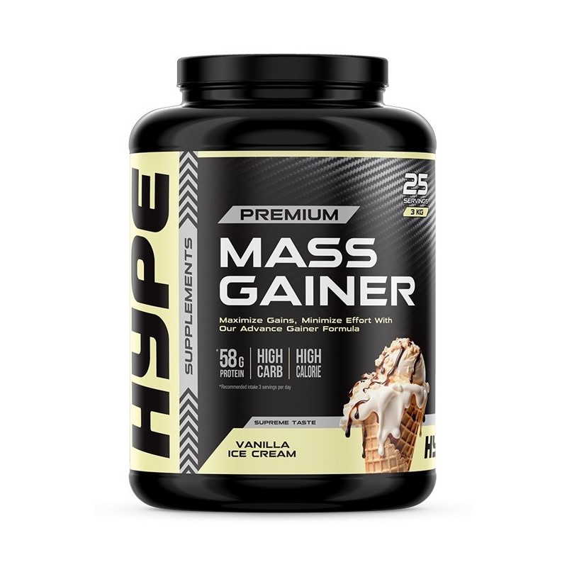 Mass Gainer Vanilla Ice Cream 3000g Hype