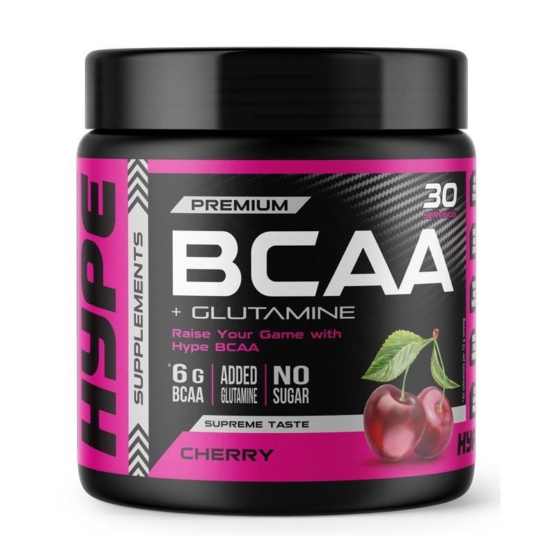 BCAA + Glutamine Cherry 300g Hype