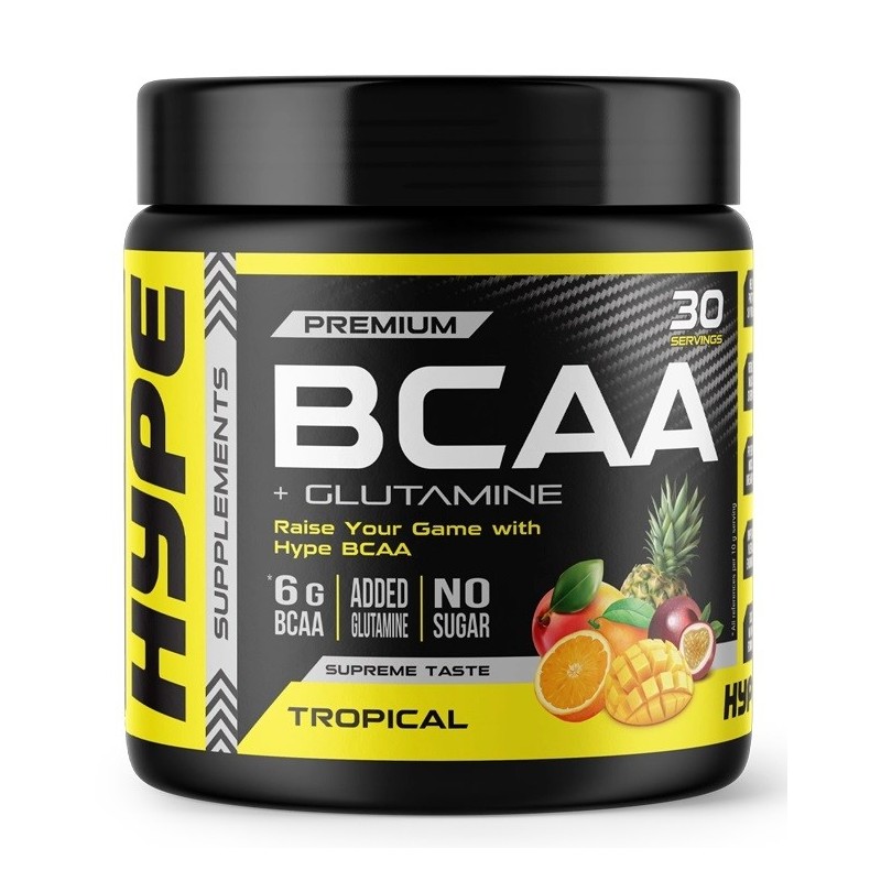BCAA + Glutamina smak Tropikalny 300g Hype